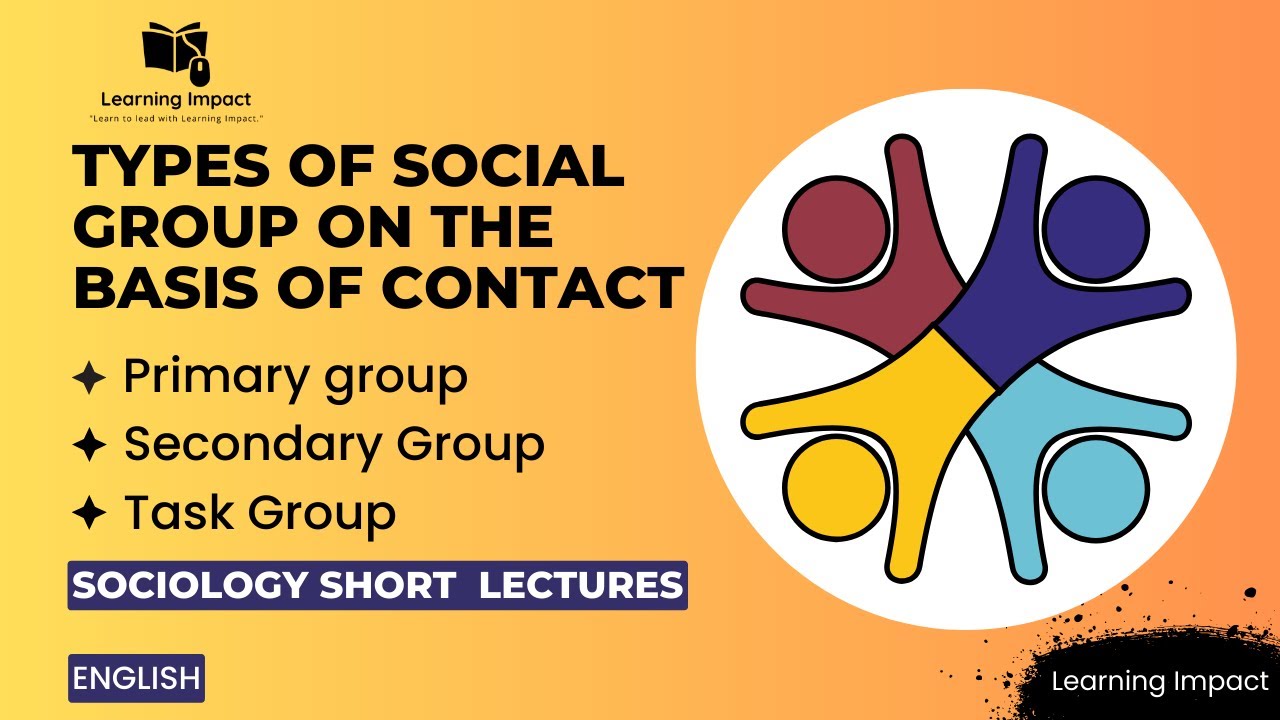 Types of Social Group On the Basis Of Contact | Primary Group| Secondary group| Task Group| English