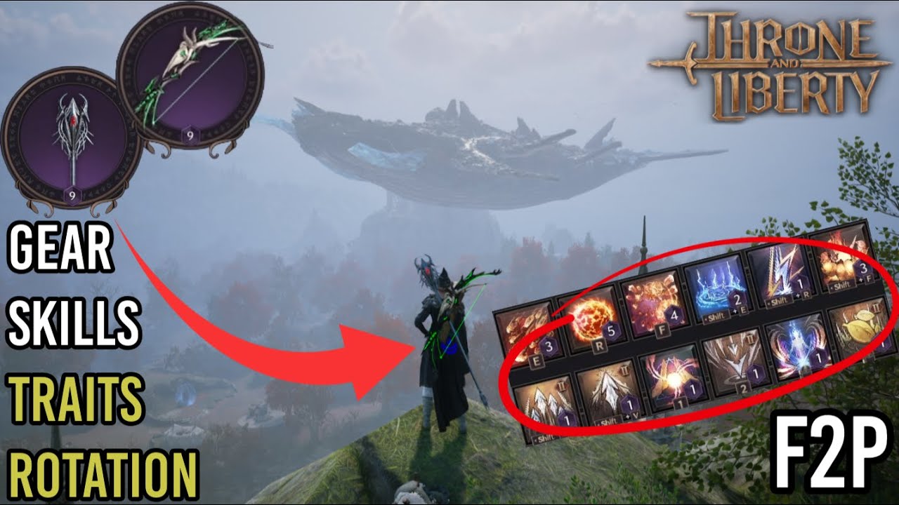 My CHEAP and EASY Longbow/Staff Build - 3,200+ CP - T2 Dungeon Ready! (Throne and Liberty)