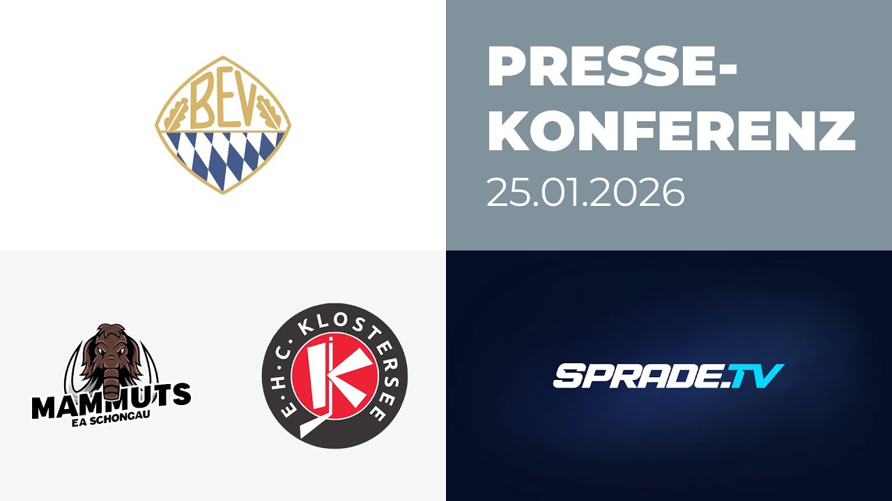 25.01.2026 - Pressekonferenz - Schongau Mammuts vs. EHC Klostersee