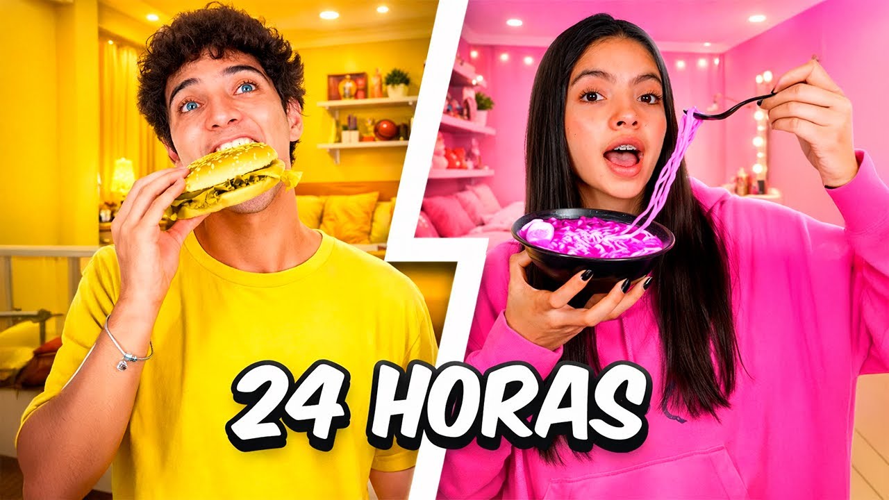 24 HORAS COMIENDO DE UN SOLO COLOR