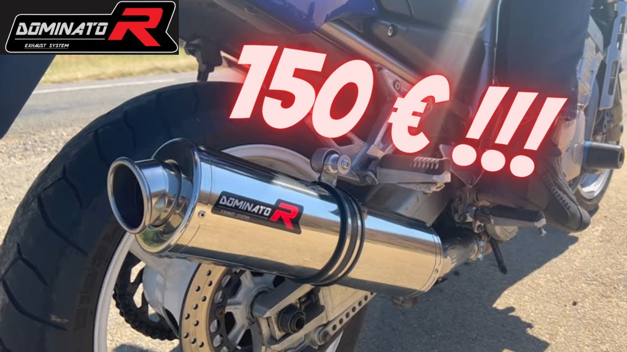 150€!!! Установка и проверка глушителя Dominator Yamaha Fazer 1000