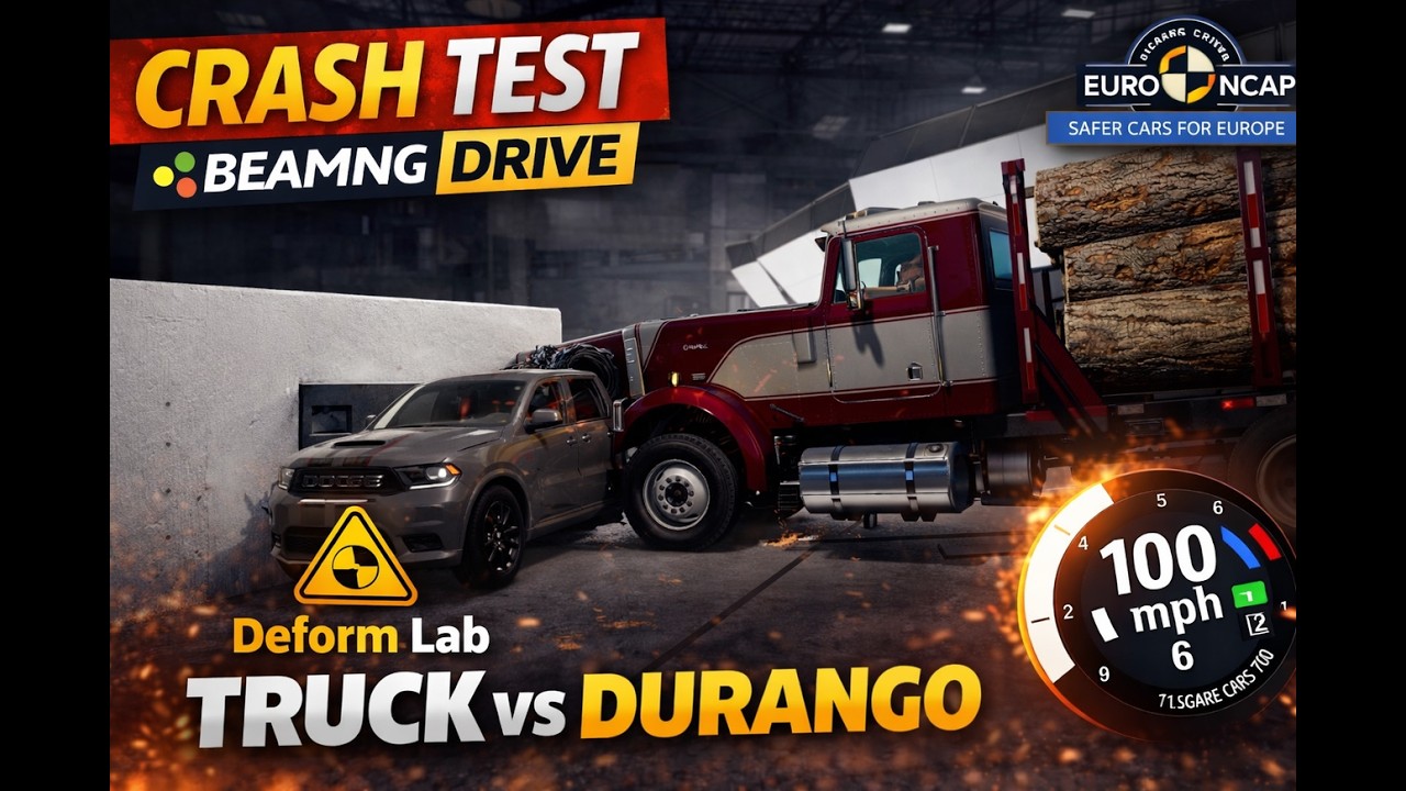 150 MPH Durango vs Classic Cadillac… Then a LOADED TRUCK Finishes It 💀 | BeamNG Drive #beamng