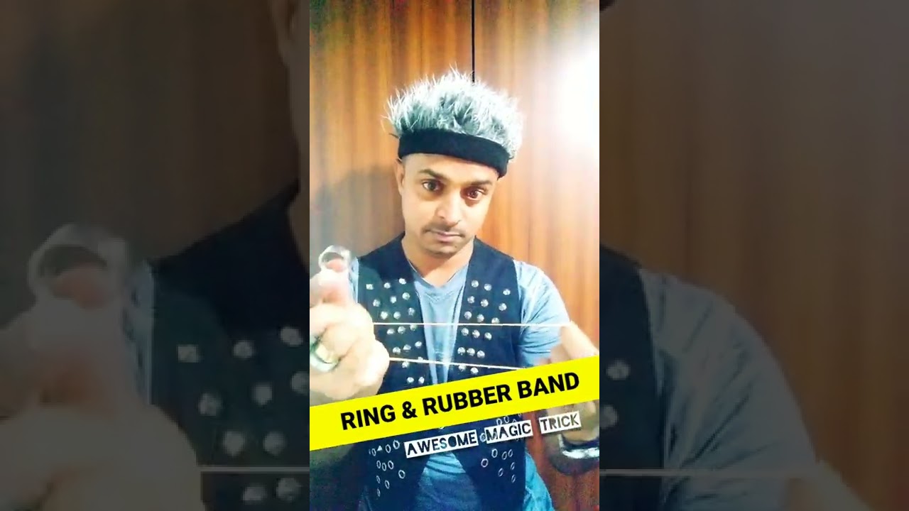 RING AND RUBBER BAND MAGIC TRICK 