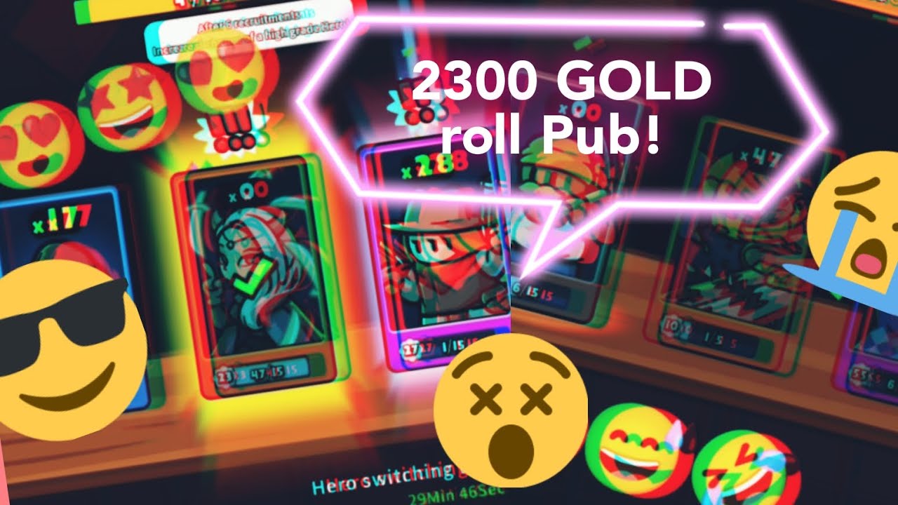 Rumble Heroes: Roll pub#2300 gold!!