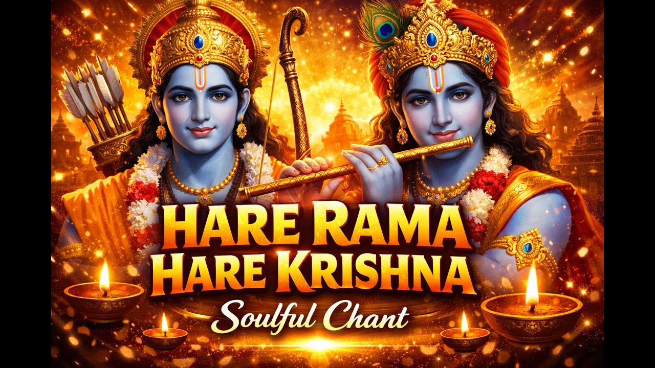 Powerful Hare Rama Hare Krishna Mahamantra | 108 Times Soulful Female Voice Chant