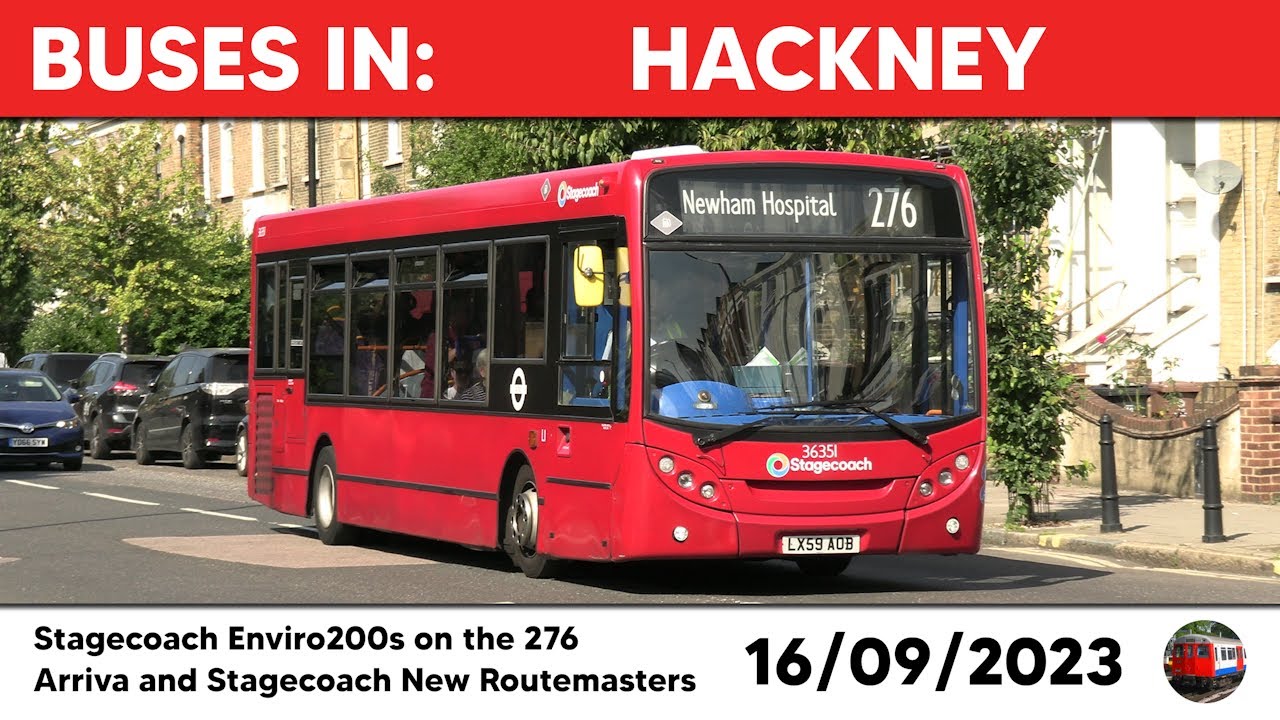 London buses in Hackney 16/09/2023