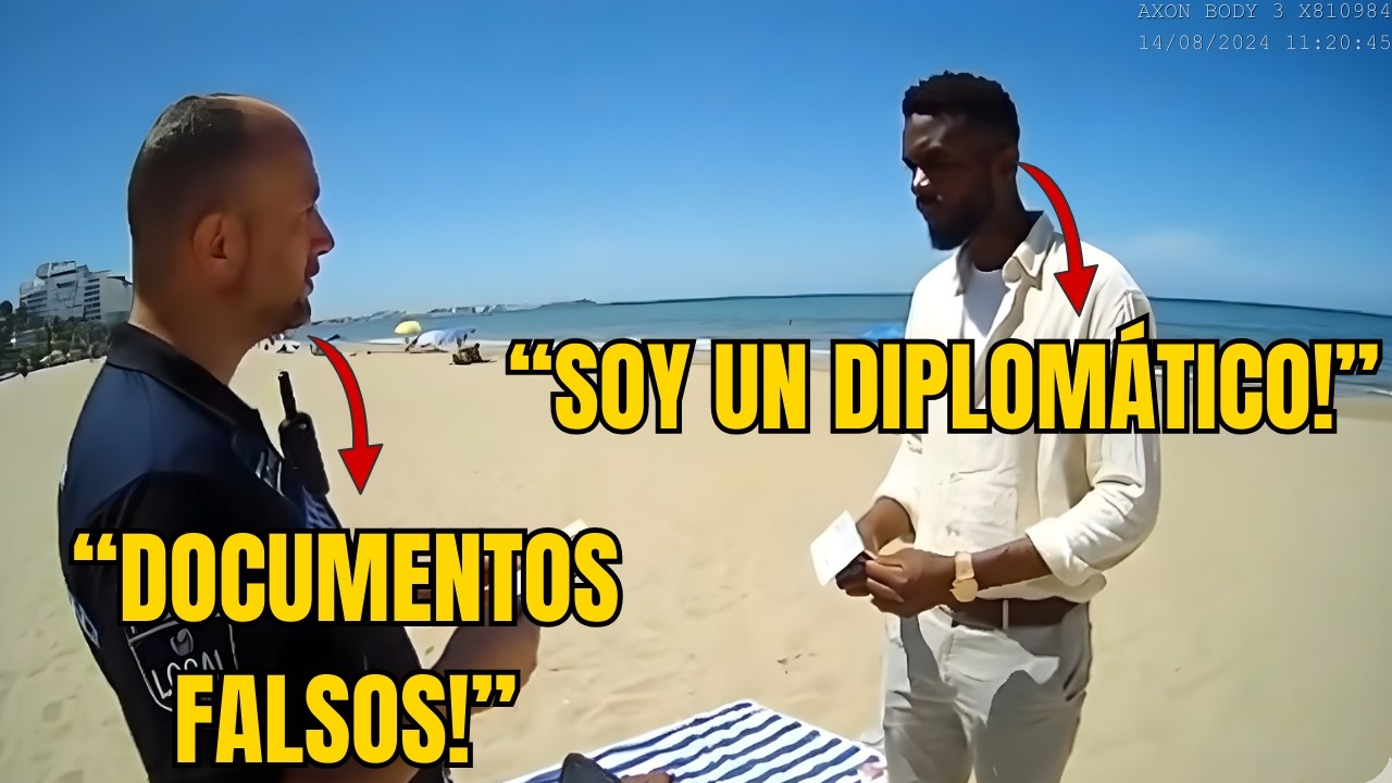 Policía Acusa de ID Falso a Hombre Negro en la Playa – Resulta Ser EMBAJADOR, Demanda de 5M€