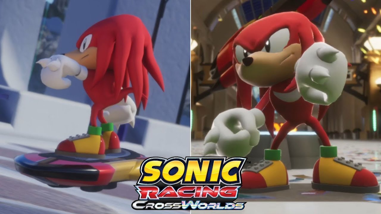 If Classic Knuckles Was In Sonic Racing: CrossWorlds