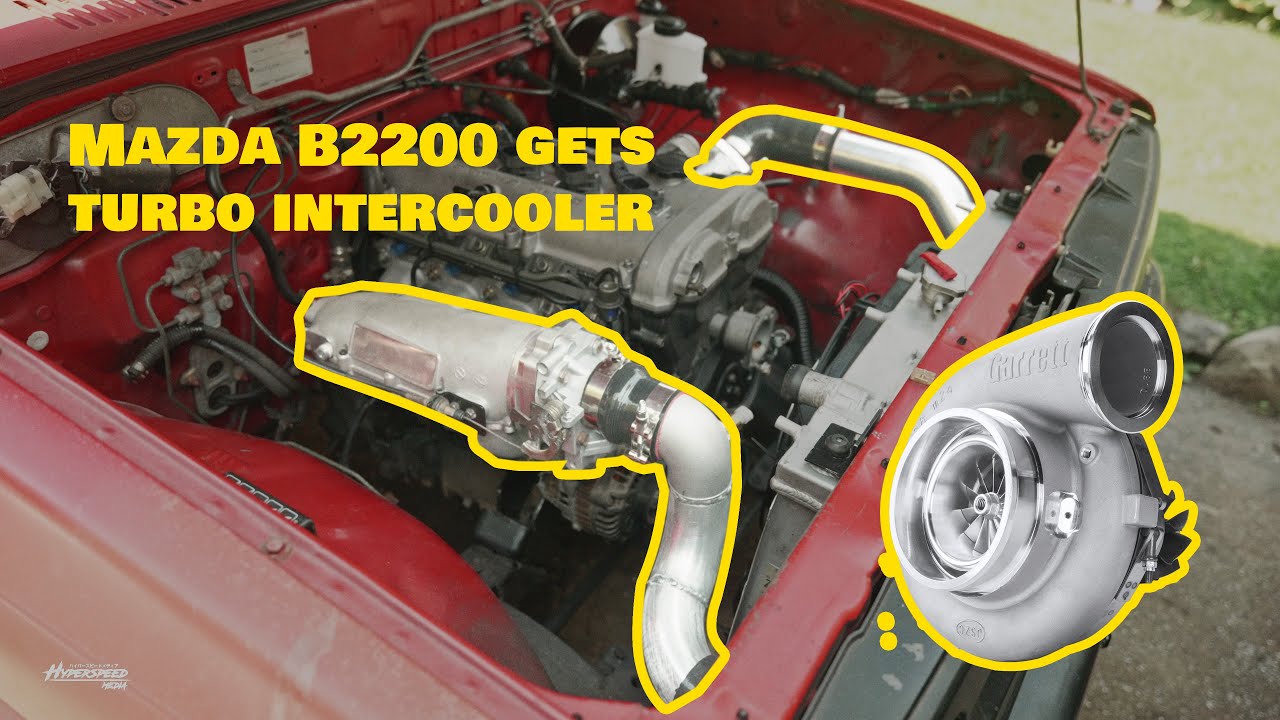Мини-грузовик Mazda B2200 получил турбо-интеркулер — видео 008 build Series #b2000 #b2600 #minitruck