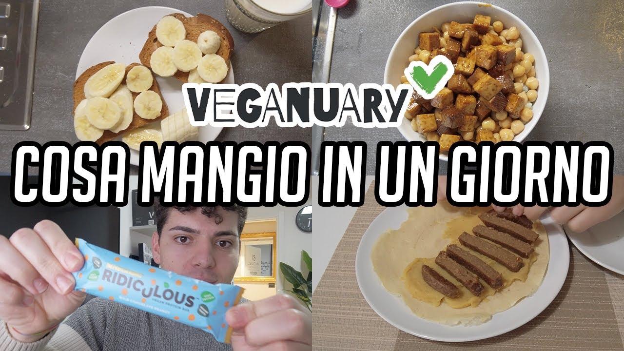 WHAT I EAT IN A DAY VEGANO 🌱 🍎 COSA MANGIO IN UN GIORNO PER DIMAGRIRE #VEGANUARY