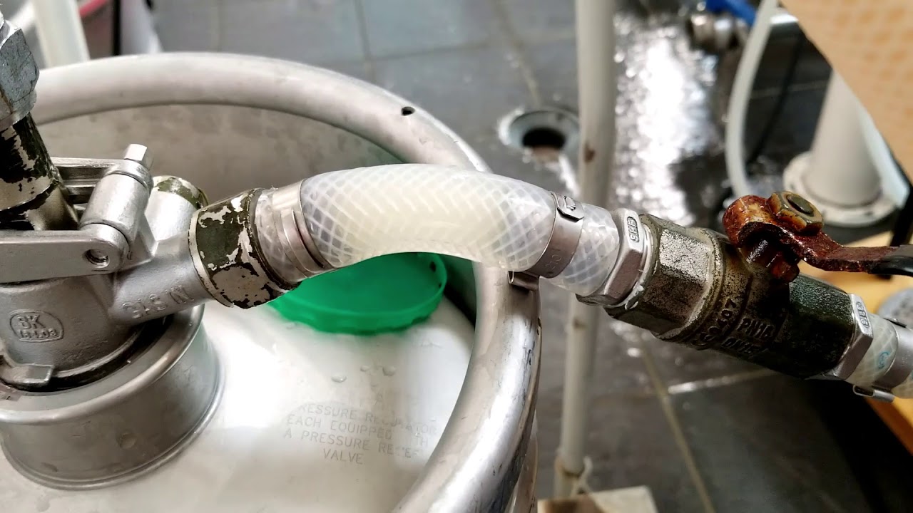 How we fill kegs at Man Skirt Brewing