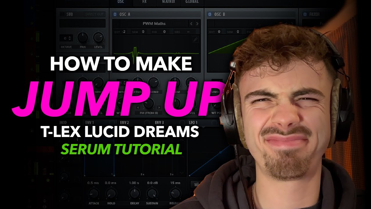 T LEX LUCID DREAMS STYLE BASS - JUMP UP TUTORIAL + FLP 🔥