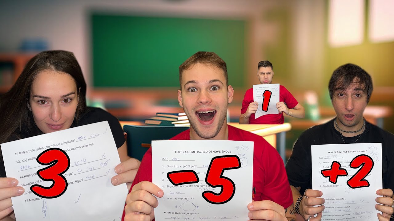 Dao sam im Test iz 8 RAZREDA! *ovako su prošli...