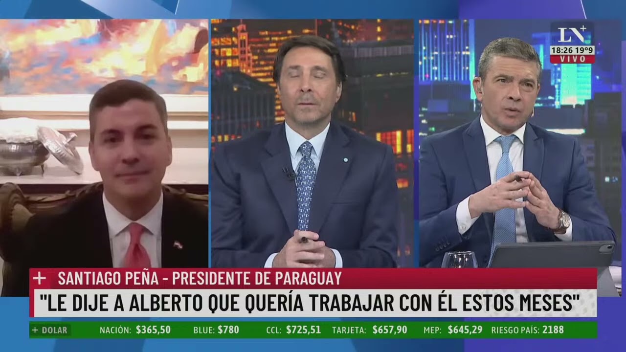 Santiago Peña, presidente de Paraguay: 