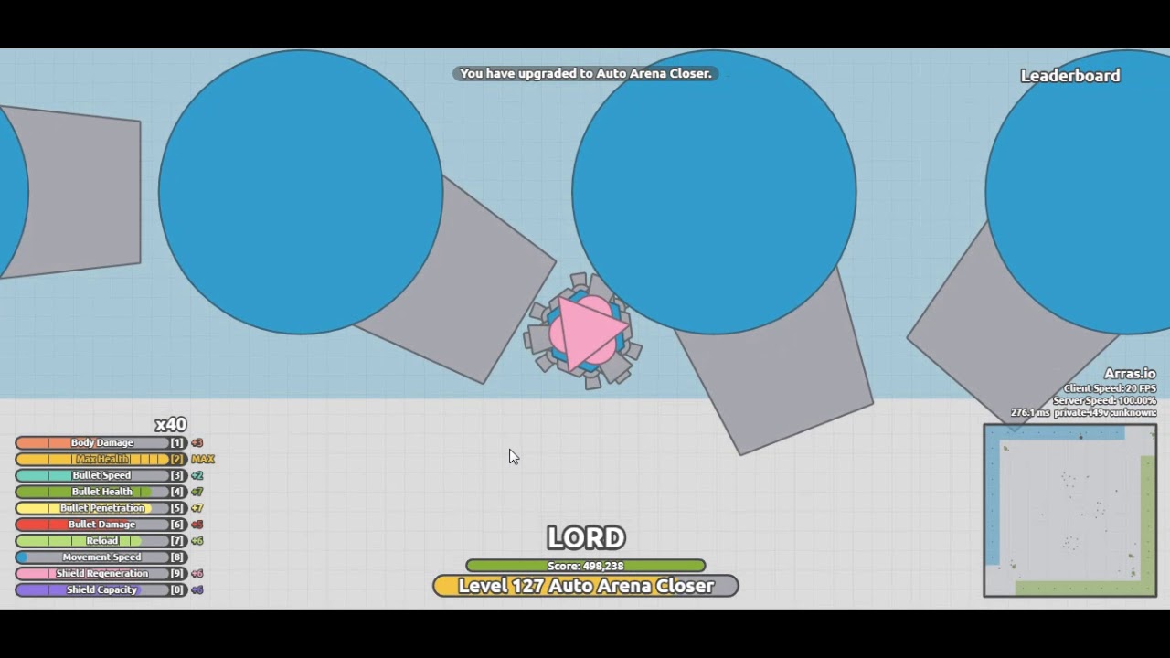 ARRAS.IO TEST BOSSES #1 (code tank by me)  : AUTO BOSSES