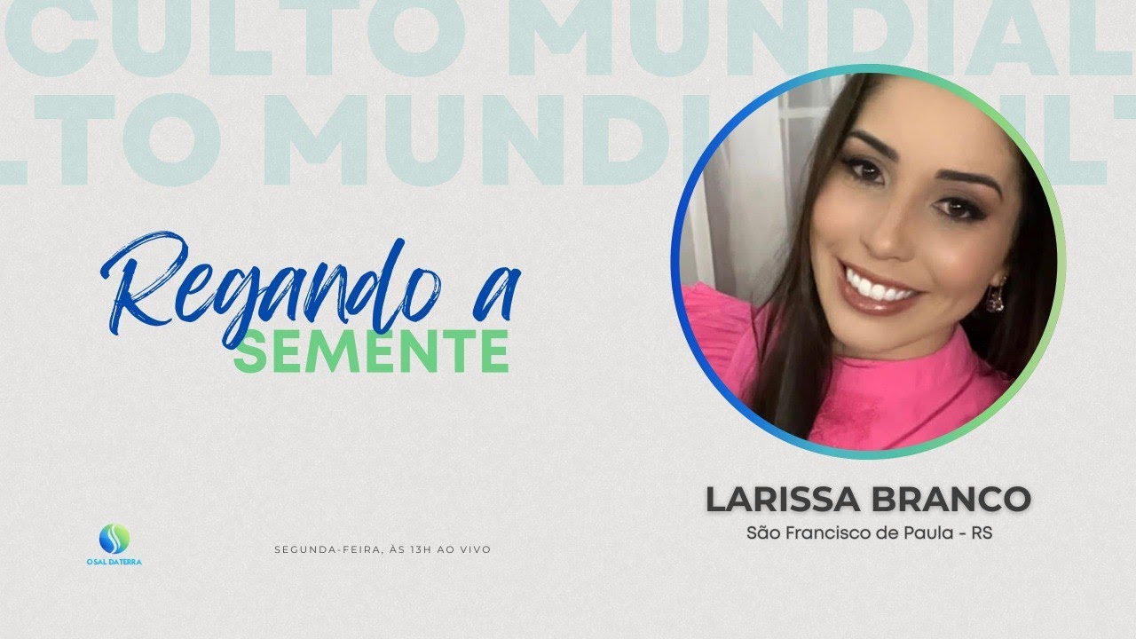 O Sal da Terra | 02/03/2026 – Regando a Semente & Tesouros da Editora Vento Sul - Iluminação