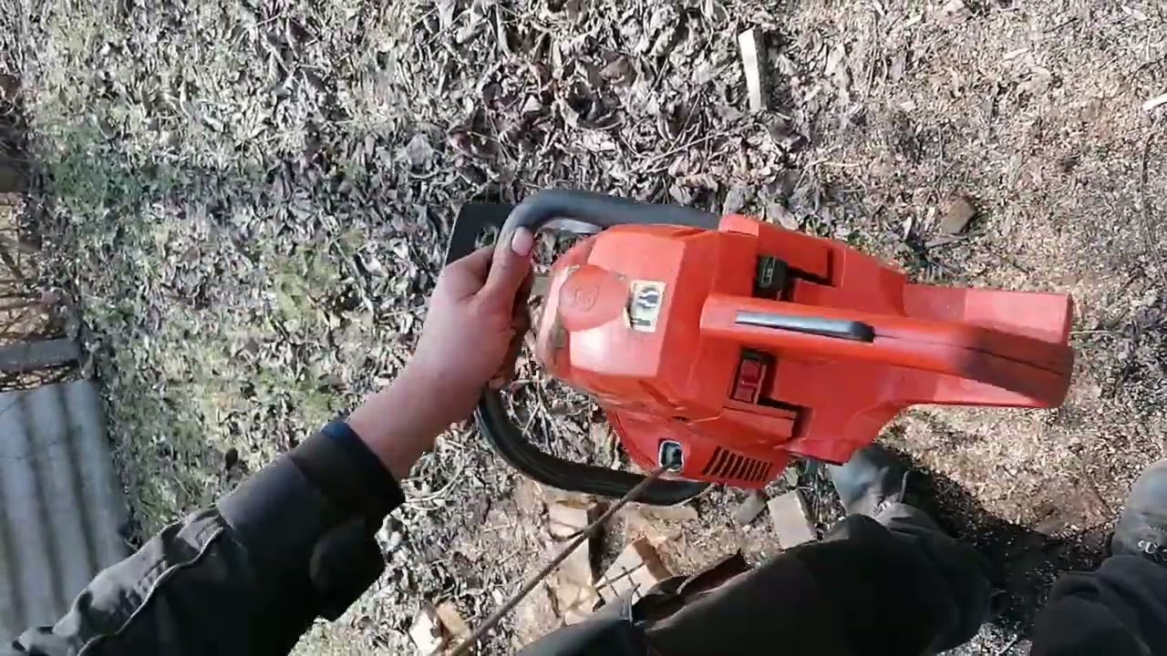 15 Years Old Husqvarna 137 Chainsaw Cold Start - Bob The Tool Man