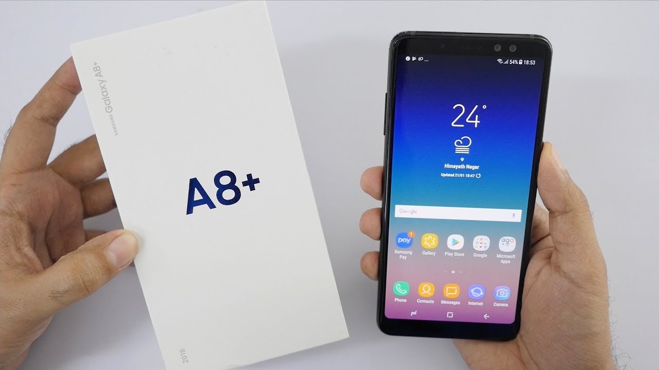 Samsung Galaxy A8+ Unboxing & Overview A Selfie Centric Smartphone!