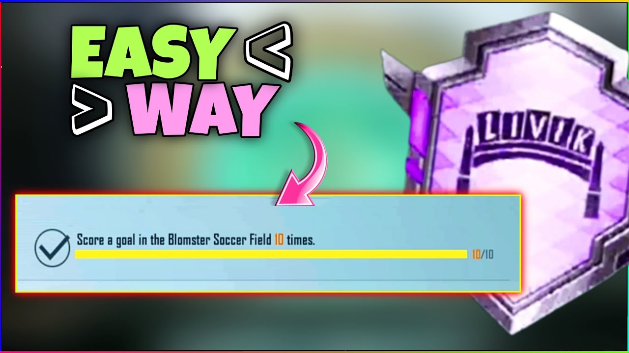 How To Complete Score A Goal In The Blomster Soccer Field 10 Times | Achievement Mission