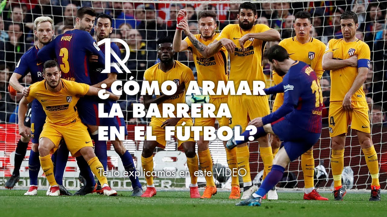 Armado de barrera en el fútbol