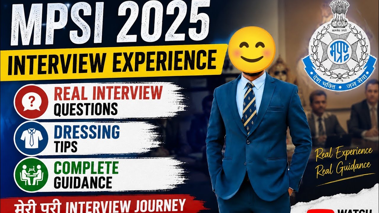 MPSI 2026 Interview Experience | Real interview questions #mpsi #interview #mpsipreparation 