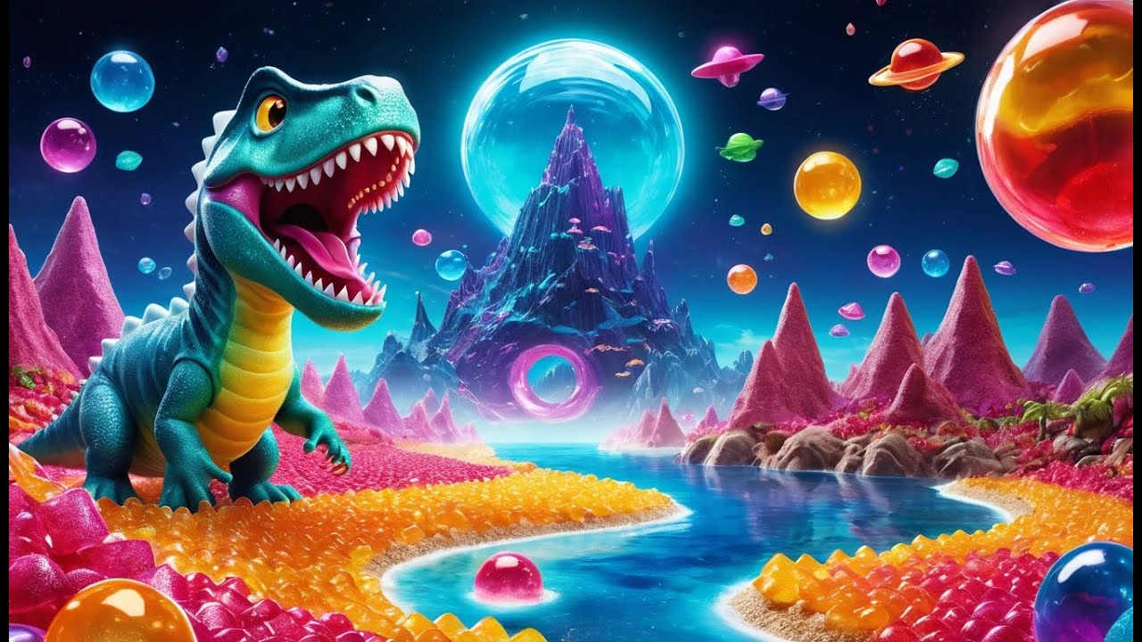 Dino Dexter and the Jelly Rocket | Fun Dinosaur Song for Kids | Dino Adventure Rhyme for Toddlers