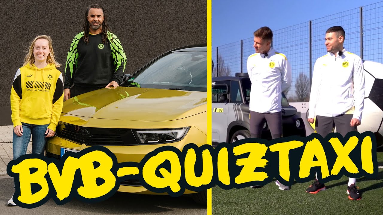 BVB Quiztaxi Part 2 with Hazard, Guerreiro, Owomoyela & Rogge-Herper 🚕 ⚽