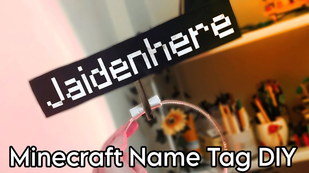 Make your own Minecraft nametag | Easy Minecraft Movie Costume