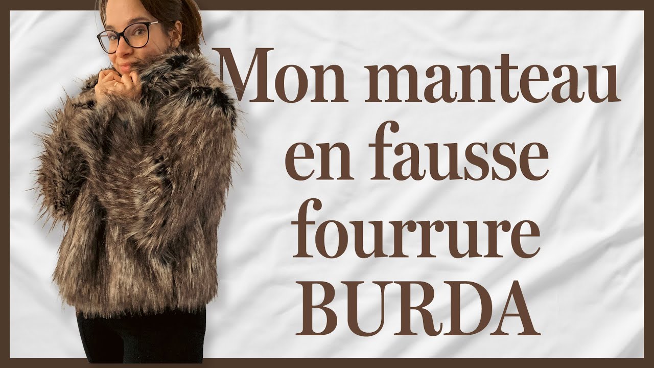 Mon  manteau en fausse fourrure - Burda Style