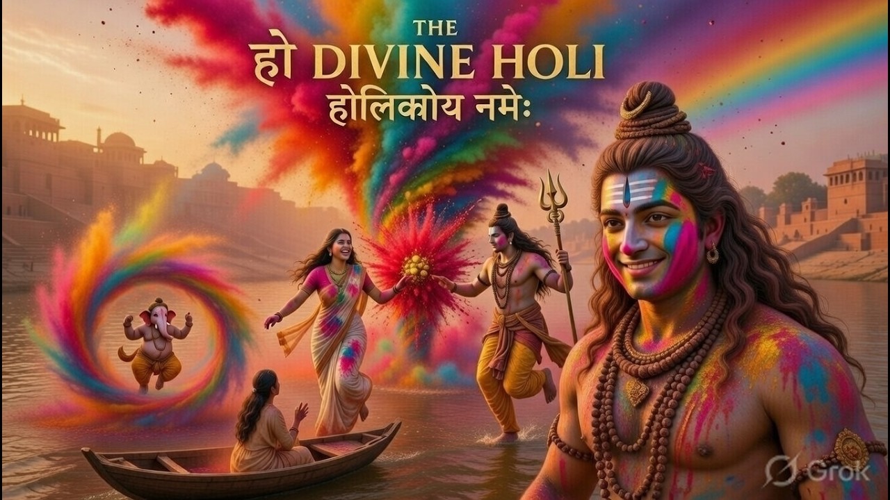 काशी होली महामन्त्र 🌸 Sanskrit Holi Mantra | Shiv Parvati Holi | Kashi Vishwanath Holi Bhajan 2026