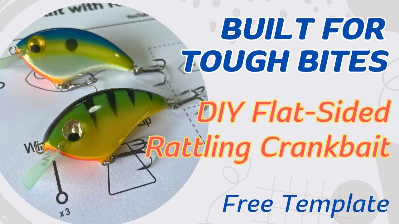 DIY Flat-Sided Crankbait with Rattle: Full Build (Free Template)