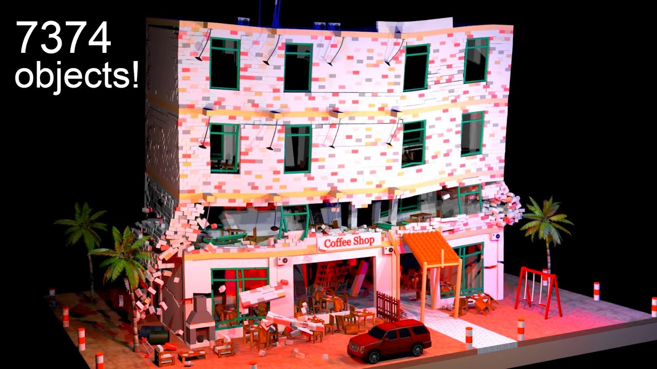NYC Brick Building: Earthquake Collapse Simulation