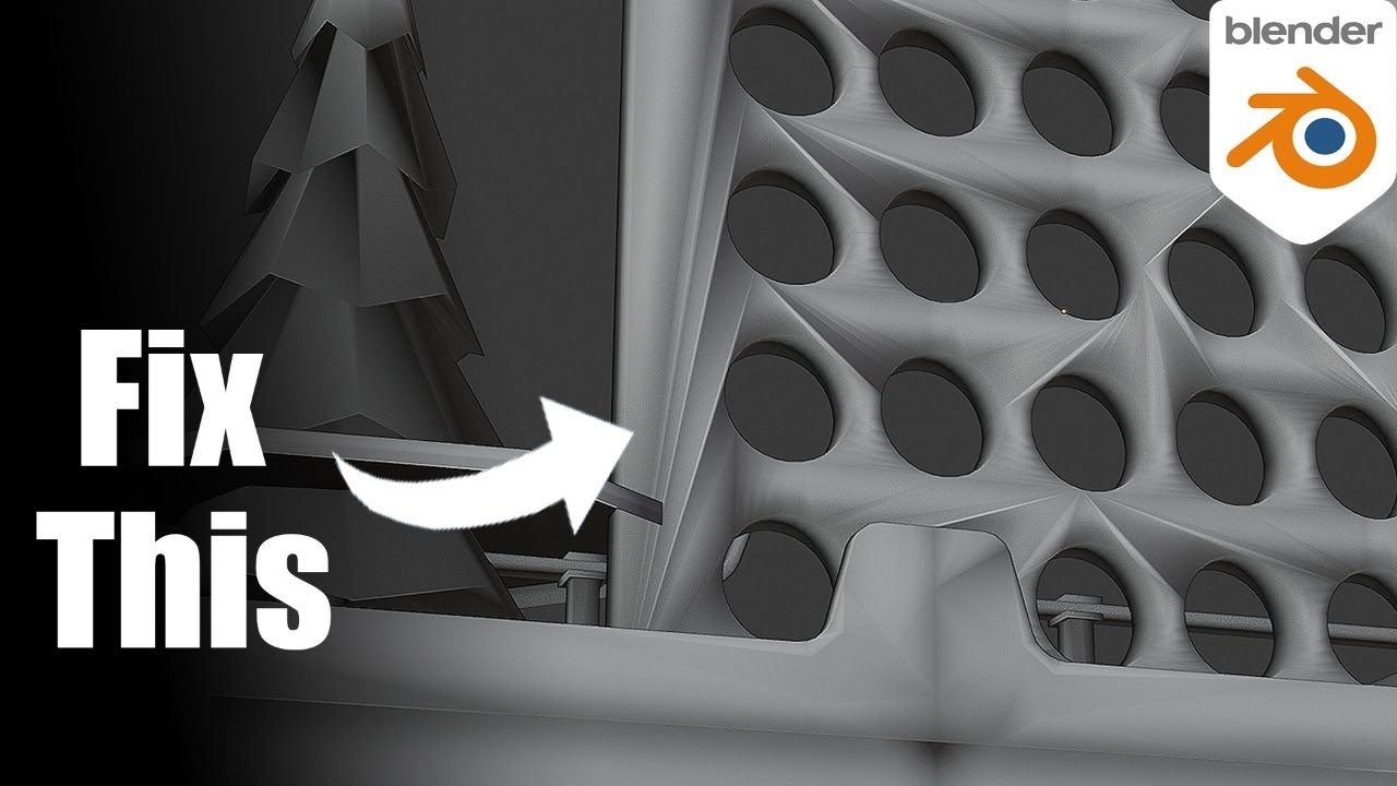 Как исправить эти странные проблемы с затенением в Blender