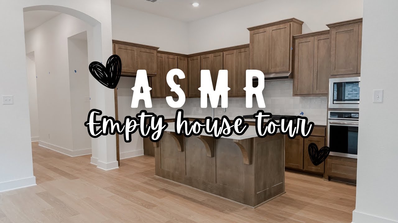 ASMR My New House! Empty House Tour (WHISPERED VOICEOVER) 🖤🏠