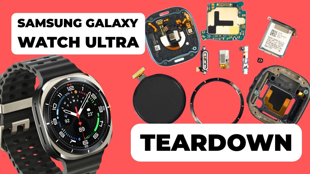 Разборка Samsung Galaxy Watch Ultra SM-L705U: первый подробный взгляд изнутри!