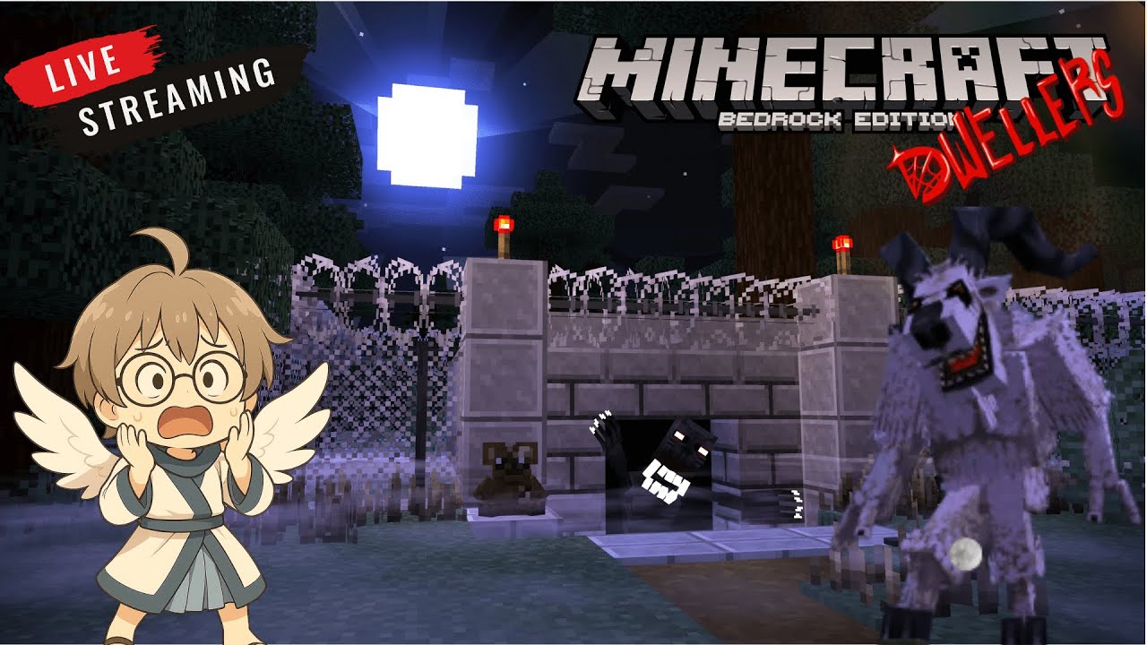 Bermain Survival di Minecraft Horror Dwellers