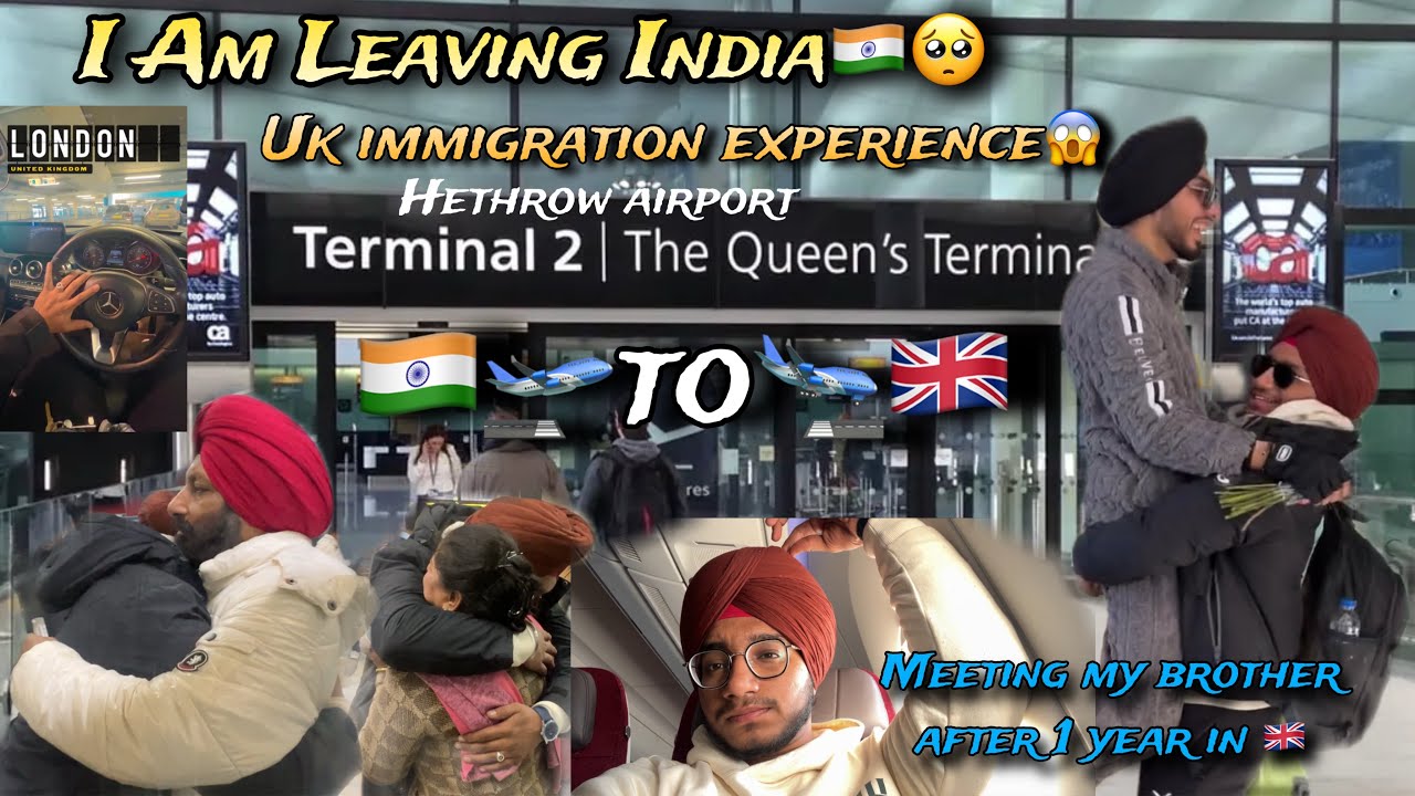 INDIA🇮🇳🛫TO🛬UK🇬🇧 JOURNEY VLOG || UK IMMIGRATION EXPERIENCE || MEETING MY BROTHER🥺❤️
