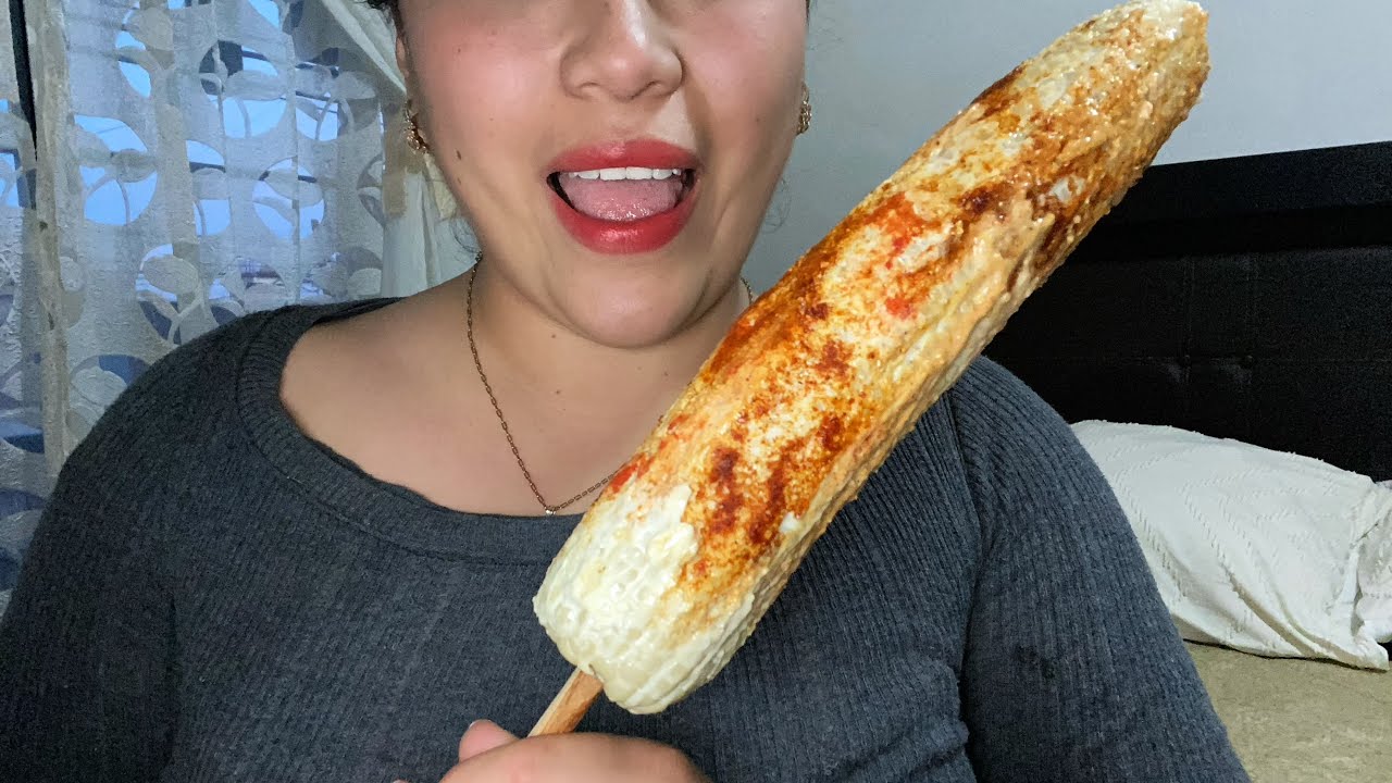 ASMR español comiendo ELOTE 🌽🌶️🔥