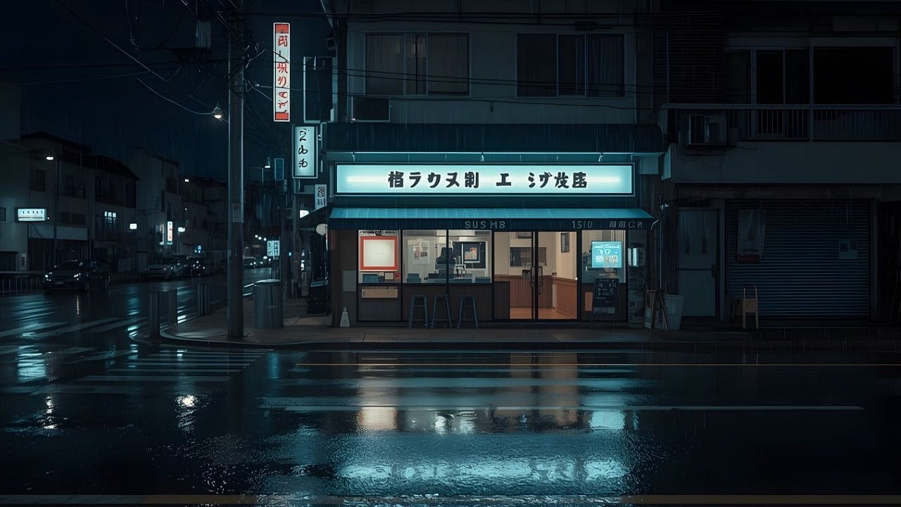 Tokyo After Midnight 🌙 Rainy Chillhop Lofi That Keeps You Focused