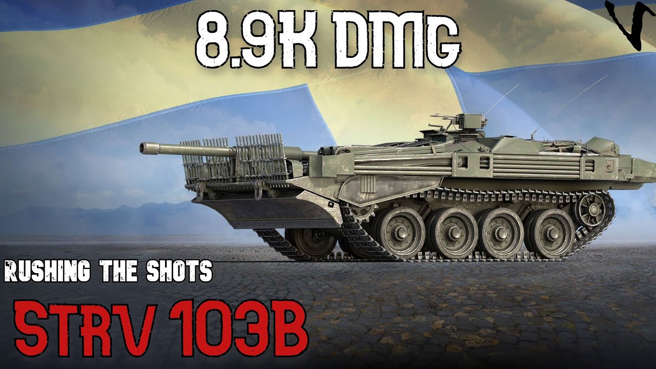 Strv 103B - Rushing The Shots: 8.9K Damage: WoT Console - World of Tanks Console