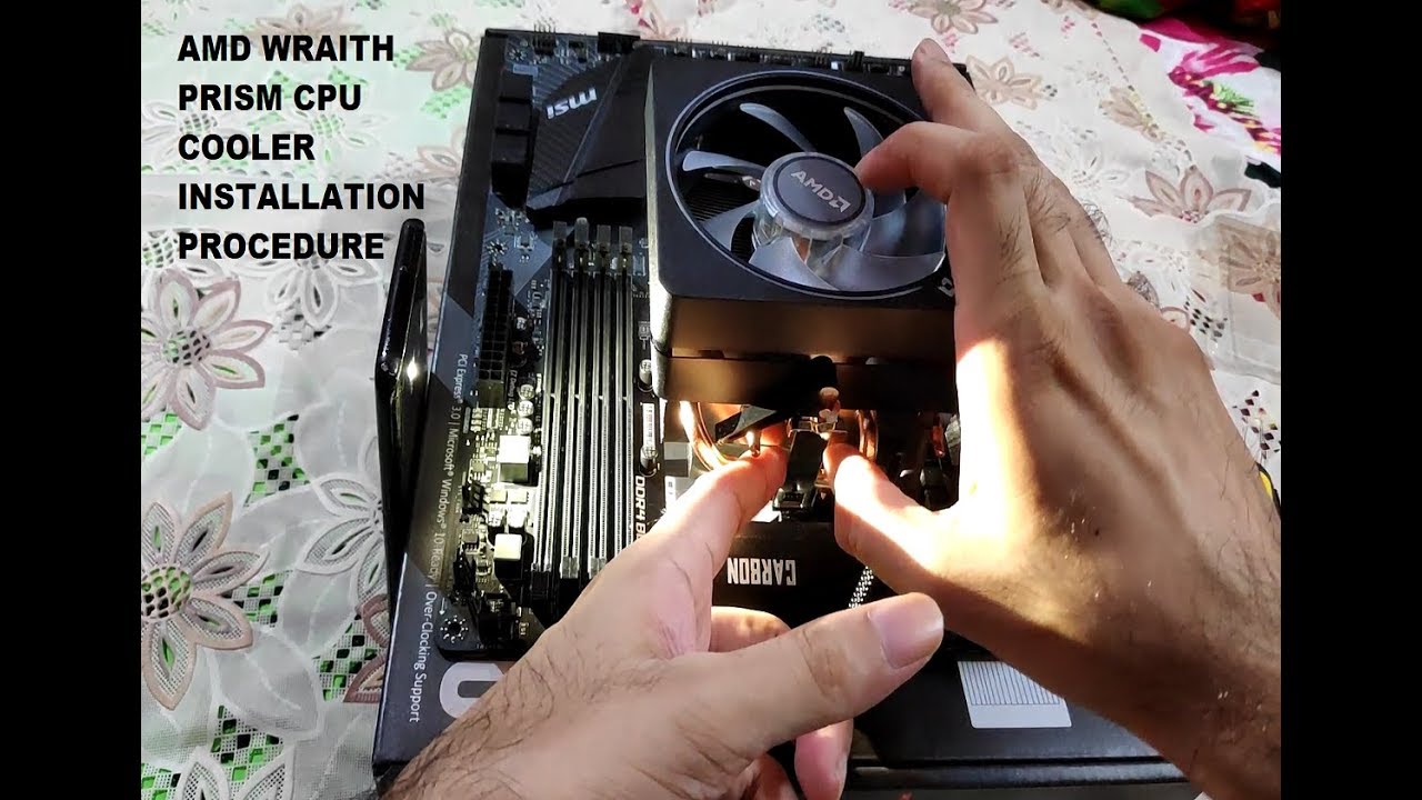 How to Install AMD Wraith Prism RGB CPU Cooler [ Ryzen 3700x ] Beginner Friendly