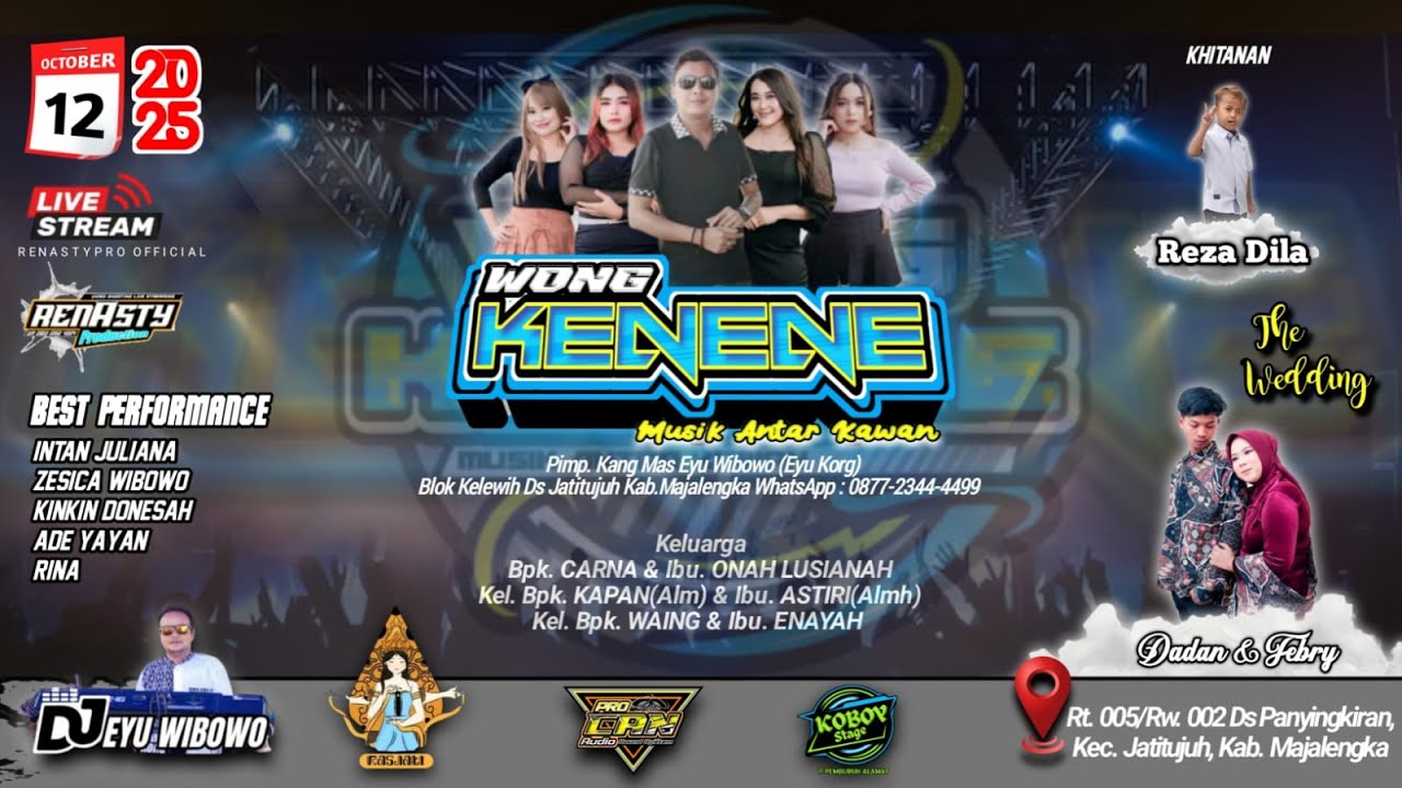 🔴LIVE WONGKENENE MUSIC EDISI 12 OKTOBER 2025 LIVE DS PANYINGKIRAN KEC. JATITUJUH MAJALENGKA