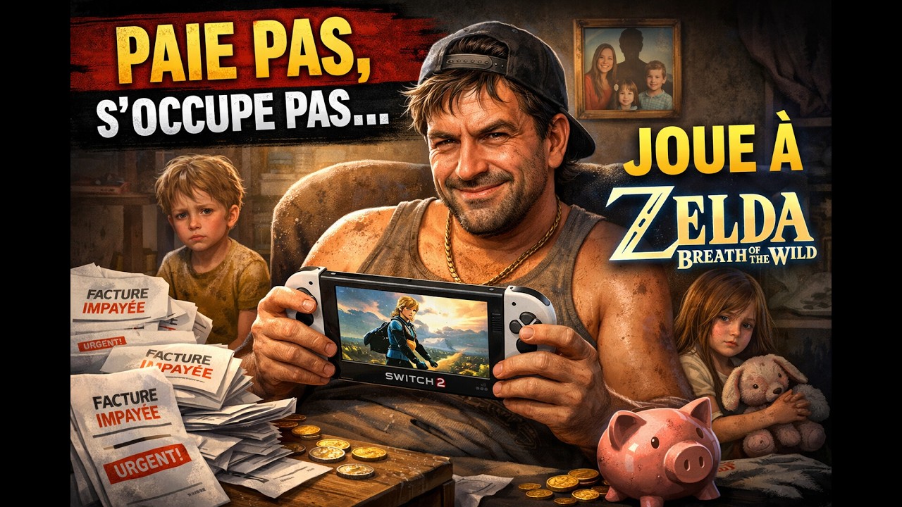 Quand certains papas préfèrent Zelda à leurs responsabilités
