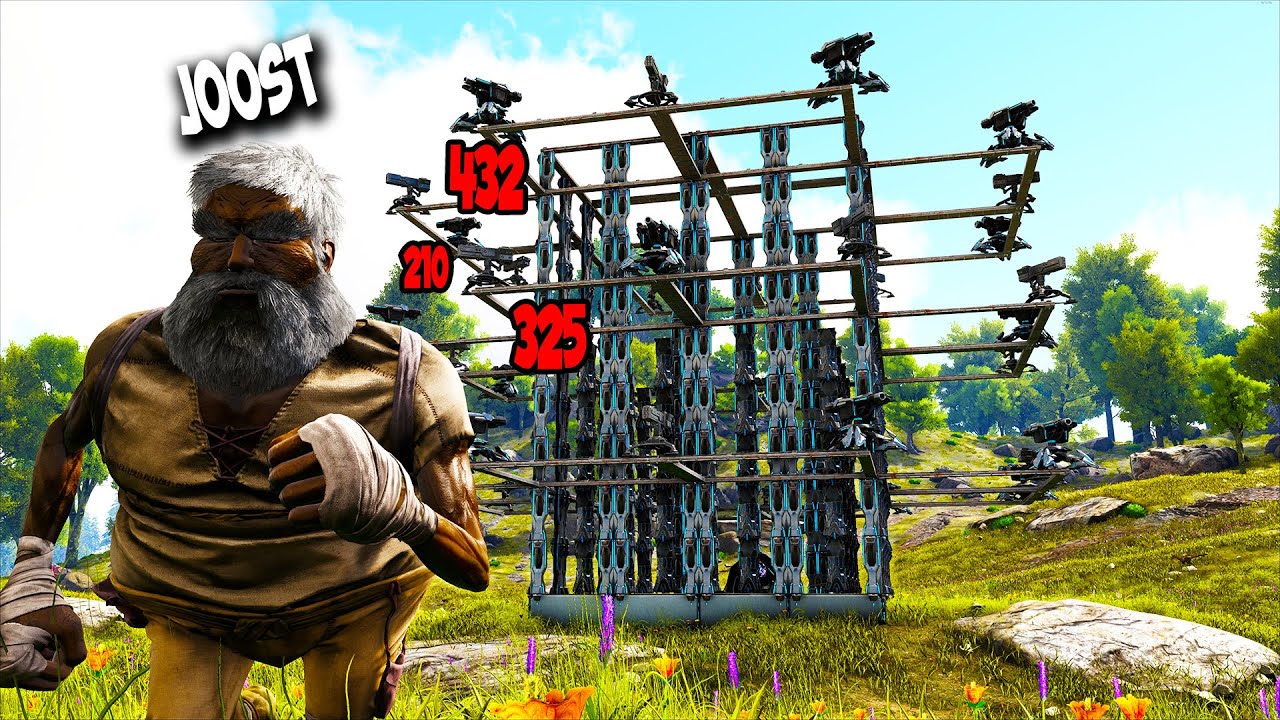 JOOST RENT MET AL ZIJN SPULLEN MIJN TURRETS IN... (ARK)