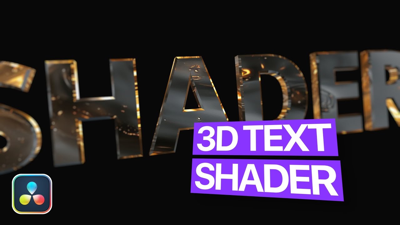 How to get the best Shiny and Glassy 3D TEXT for DaVinci Resolve