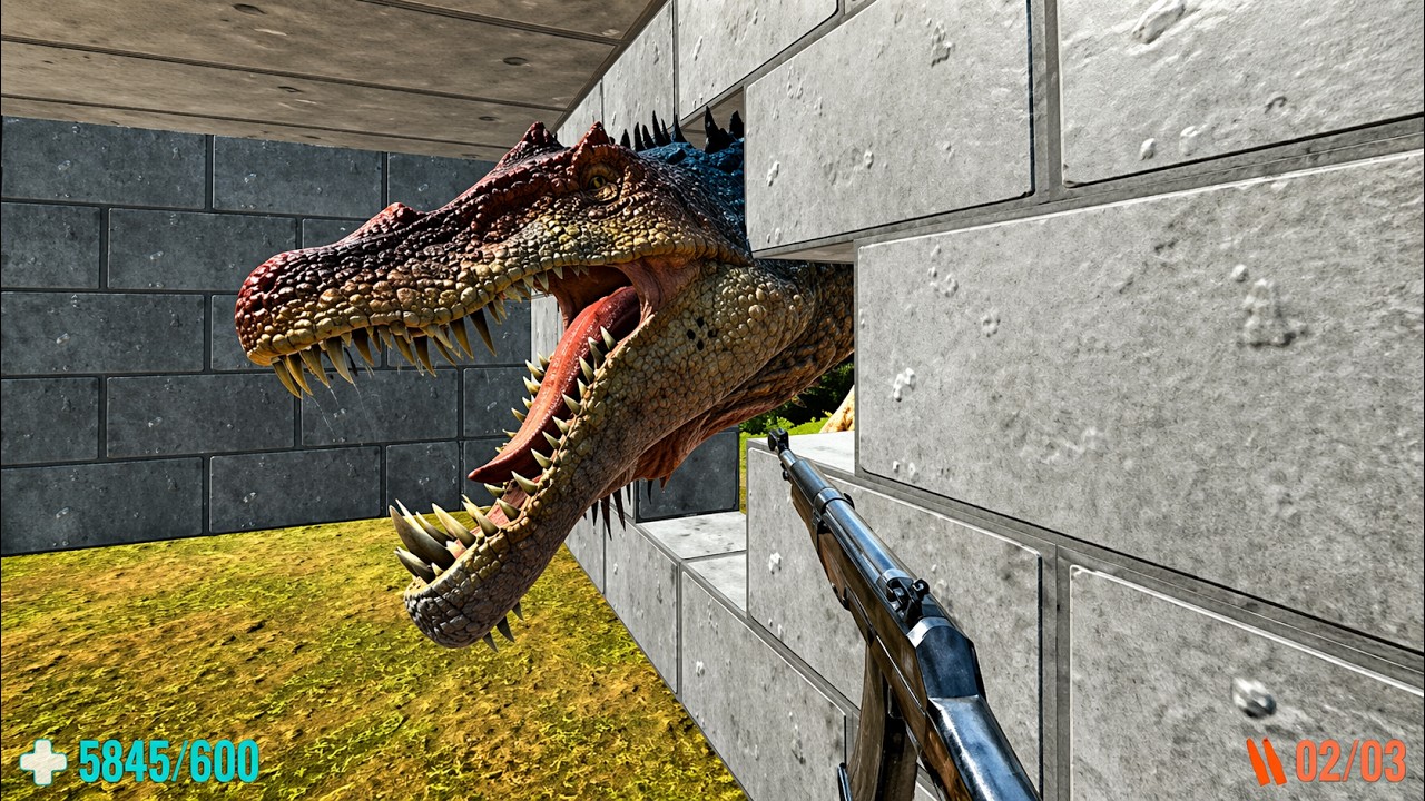 Survive in Grasslands with Dinosaurs. Fps Perspective! Animal Revolt Battle Simulator
