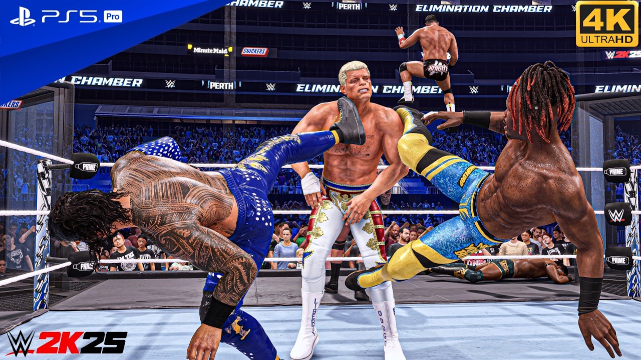 WWE 2K25 - 6 Man Elimination Chamber Match 2026  | PS5™ Pro [4K60]