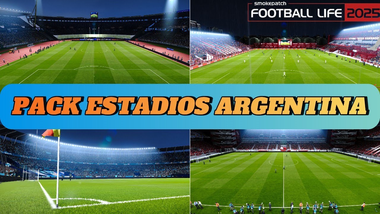 COMO INSTALAR ESTADIOS EN PES 2021 & FL25 - PACK ESTADIOS DE ARGENTINA