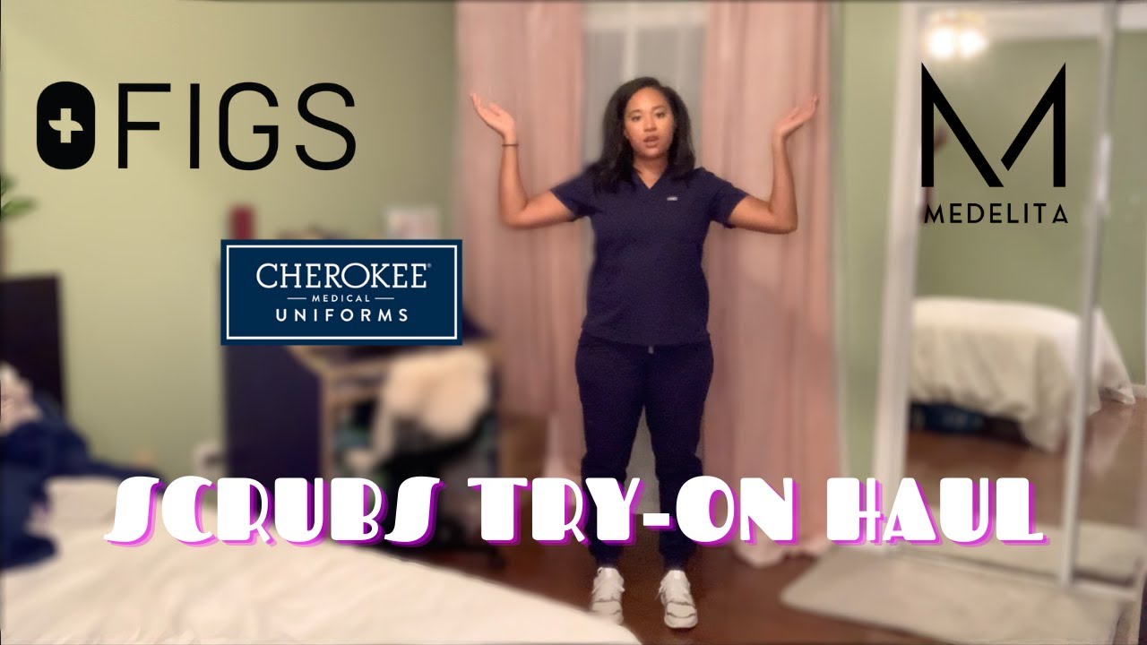 SCRUB TRY ON HAUL 2020 | My Favorite Scrubs ever! Figs, Medelita, Cherokee??