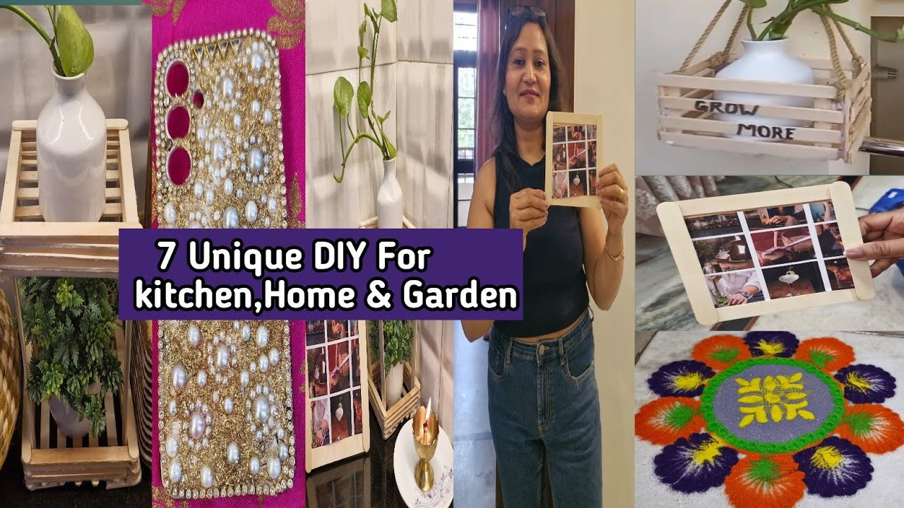 7 Amazing DIY For Kitchen/Garden/Home,आसान और सुंदर DIY Ideas,Anvesha's Creativity 